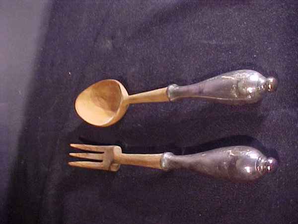 STERLING & SILVER PLATE GROUP PLATTER DI - 4