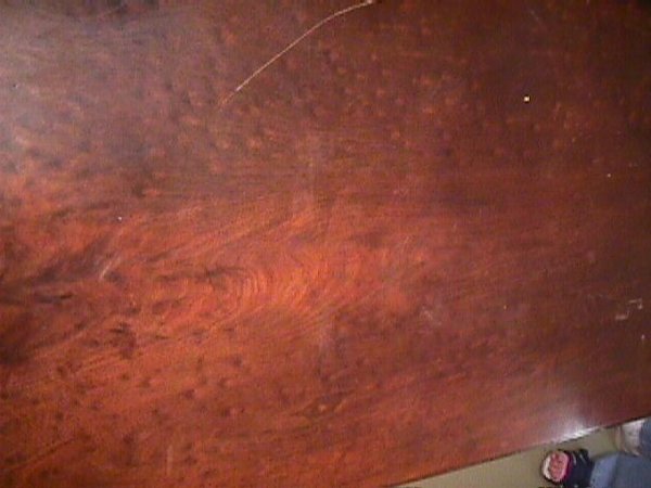 ANTIQUE DROP LEAF MAHOGANY TABLE - 3