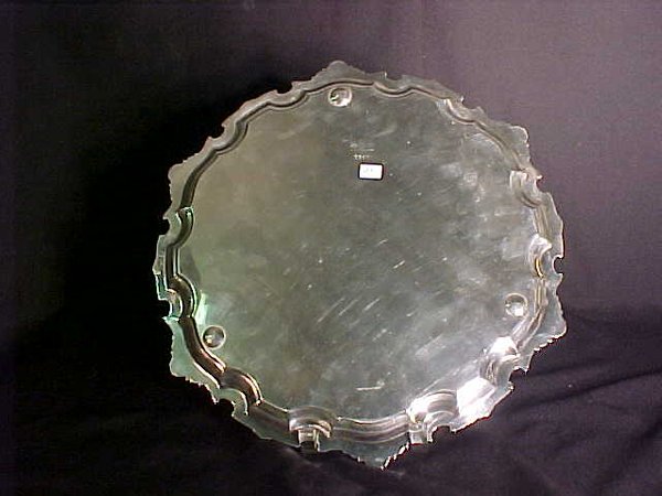 SHEFFIELD ENGLISH SILVER PLATE SALVER - 2