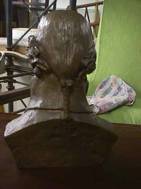 F. BARBEDIENNE BRONZE BUST ST. JUST - 3