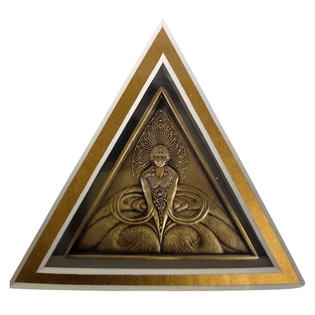 ERTE BRONZE DOUBLE SIDED MEDALLION - 2