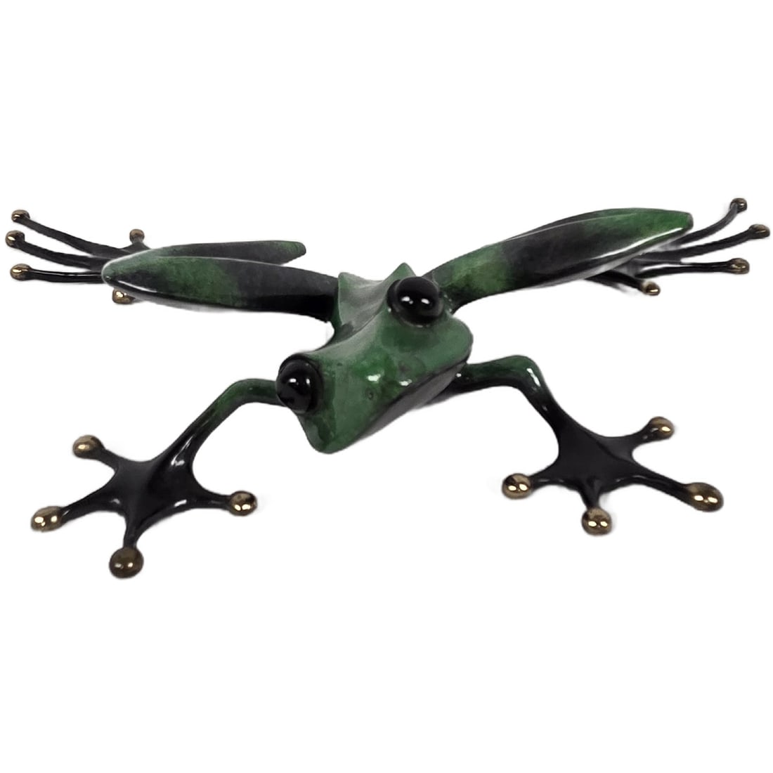 ENAMELED BRONZE "FROGMAN" BY TIM COTTERILL - 2