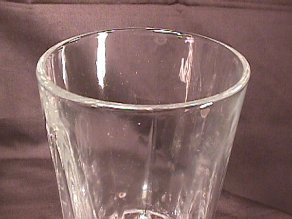 8 LIBBY GLASS WATER GLASSES - 3