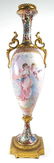SEVRES ART NOUVEAU METAL MOUNTED URN VASE