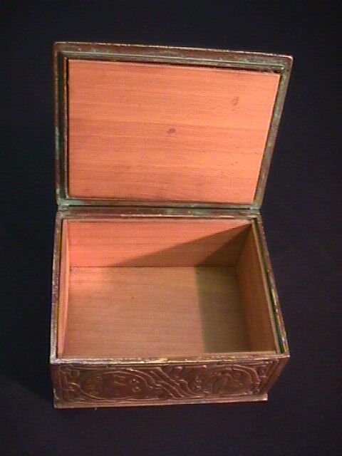 TIFFANY STUDIOS BRONZE ZODIAC BOX - 2