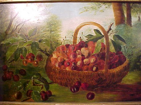 ANTIQUE OIL PAINTING STILL LIFE R LAKE - 2