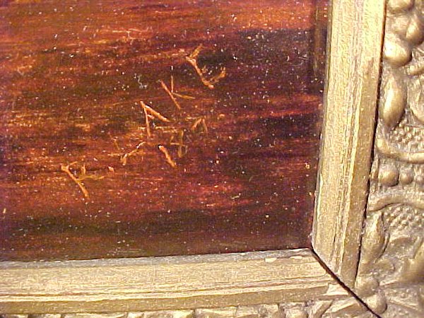 ANTIQUE OIL PAINTING STILL LIFE R LAKE - 4