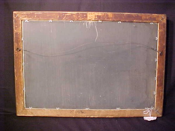 R LAKE ANTIQUE OIL PAINTING ON BOARD - 5