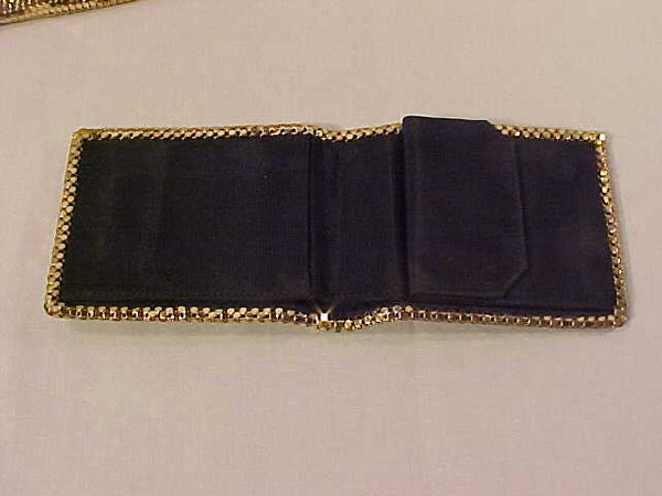 WHITING & DAVIS GOLD MESH EVENING BAG - 4