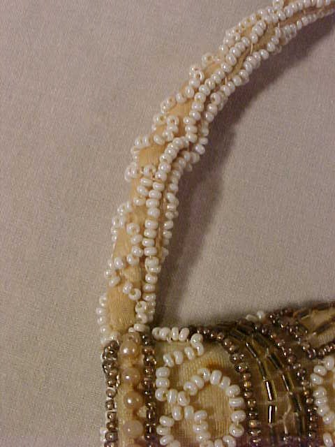 HAND BEADED VINTAGE PURSE BELGUIM - 3