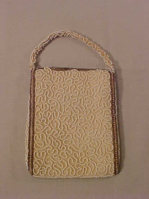 HAND BEADED VINTAGE PURSE BELGUIM - 4