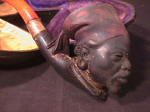 ANTIQUE MEERSCHAUM BLACKAMOOR PIPE - 2