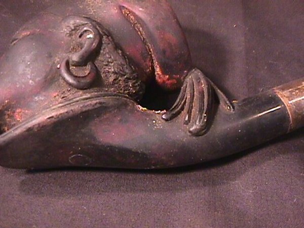 ANTIQUE MEERSCHAUM BLACKAMOOR PIPE - 4