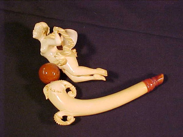 ANTIQUE MEERSCHAUM PIPE NUDE WOMAN