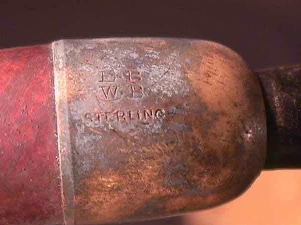 ANTIQUE FRENCH BRIAR STERLING PIPE - 5