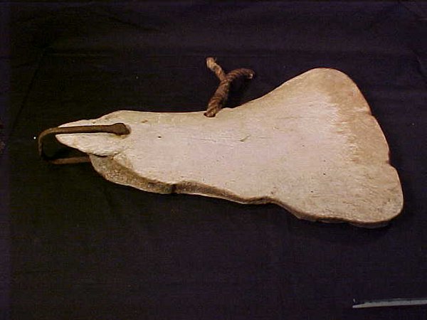 ANTIQUE WHALE BONE BOAT RUDDER 1872 - 3