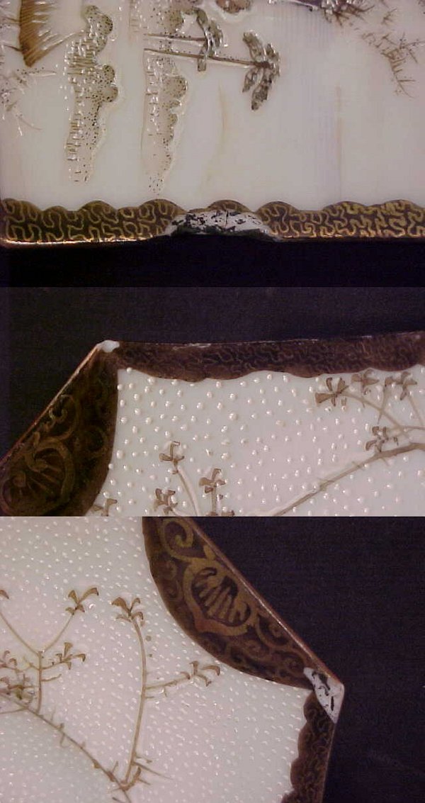 8 JAPANESE PAINTED KUTANI PORCELAIN PLAT - 5