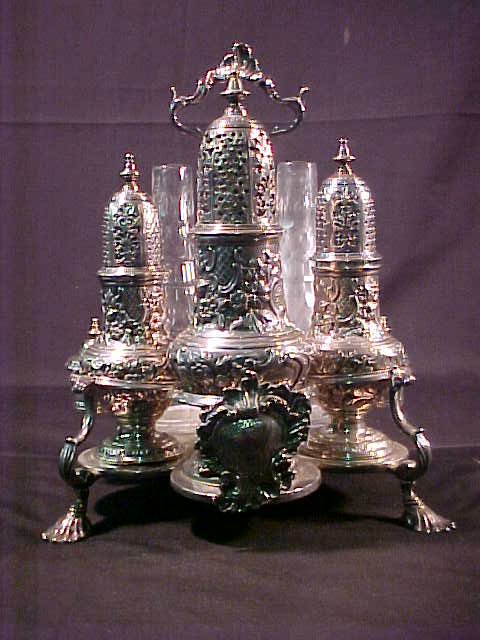 SAMUEL WOOD STERLING SILVER CASTOR SET