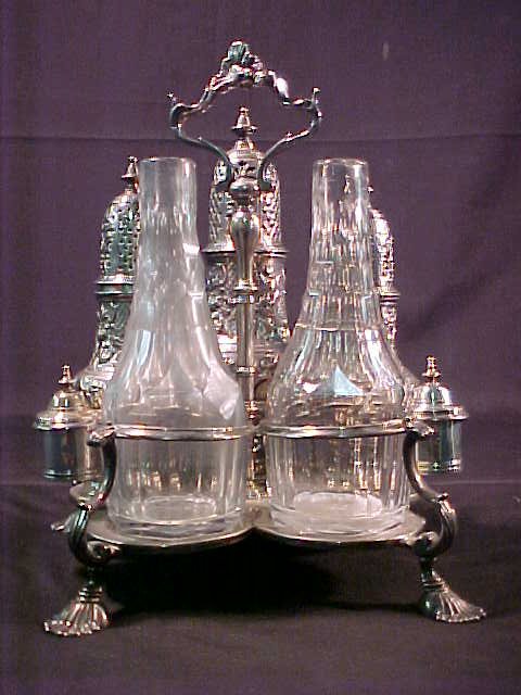 SAMUEL WOOD STERLING SILVER CASTOR SET - 2