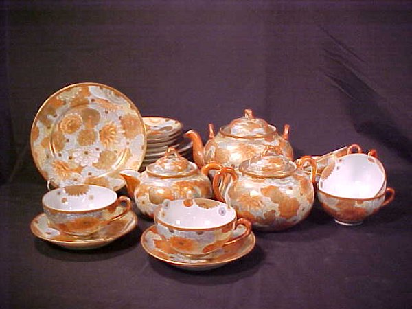 21 PC JAPANESE KUTANI EGG SHELL PORCELAI