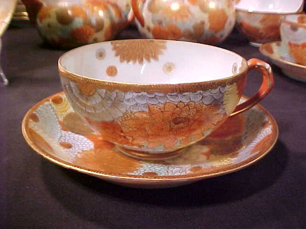 21 PC JAPANESE KUTANI EGG SHELL PORCELAI - 3