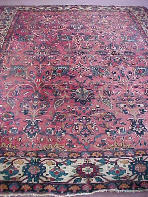 SEMI ANTIQUE SARUK MAHAL WOVEN CARPET