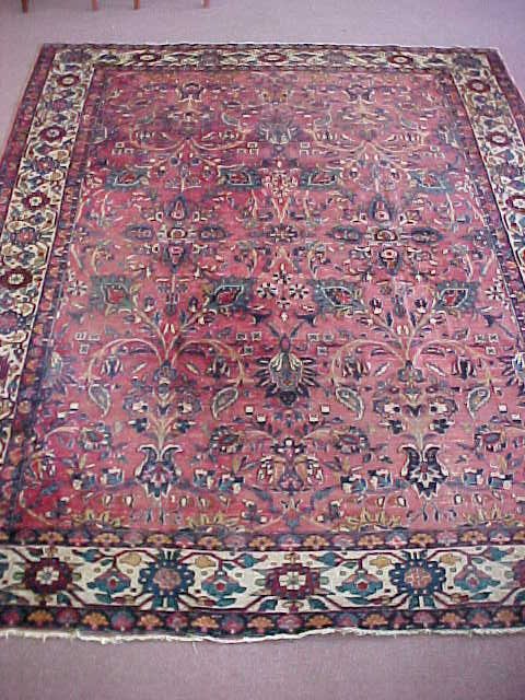 SEMI ANTIQUE SARUK MAHAL WOVEN CARPET - 4