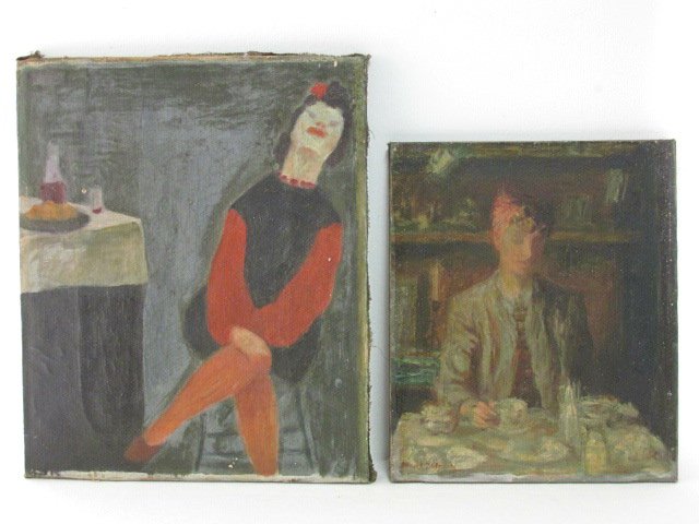 TWO OIL ON CANVAS PAINTINGS: MAREK ZULAWSKI & HALINA (1 of 10)