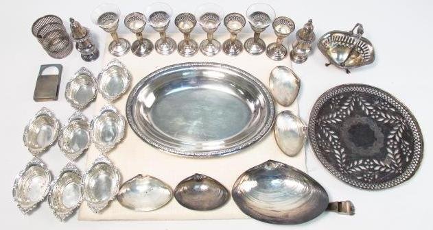 ASSORTED STERLING SILVER TABLEWARES, ETC: 41 TROY (1 of 7)