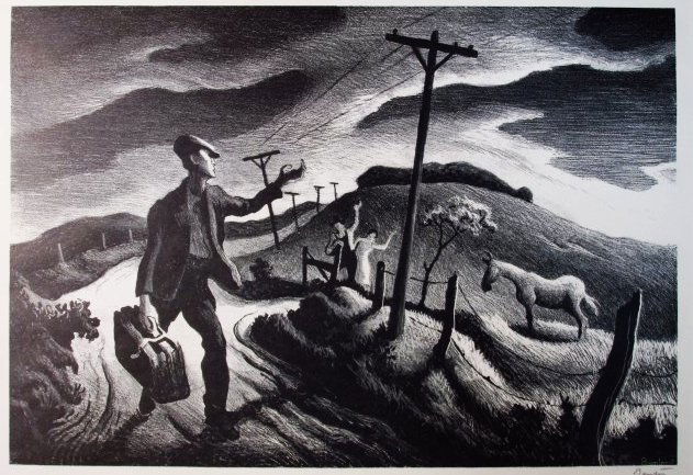 THOMAS HART BENTON ORIGINAL LITHOGRAPH: THE BOY (1 of 8)