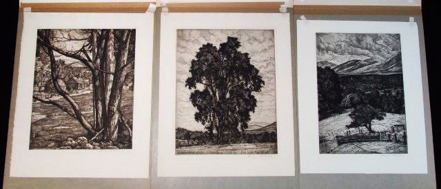 THREE LUIGI LUCIONI ORIGINAL SIGNED ETCHINGS (1 of 10)
