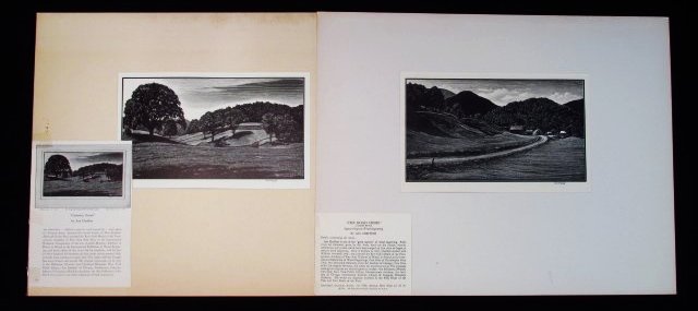 TWO ASA CHEFFETZ ORIGINAL SIGNED WOOD ENGRAVINGS (1 of 9)