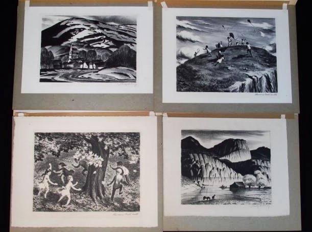 FOUR AMERICAN SIGNED LITHOGRAPHS: L.B. SMITH & P. CHENE (1 of 10)