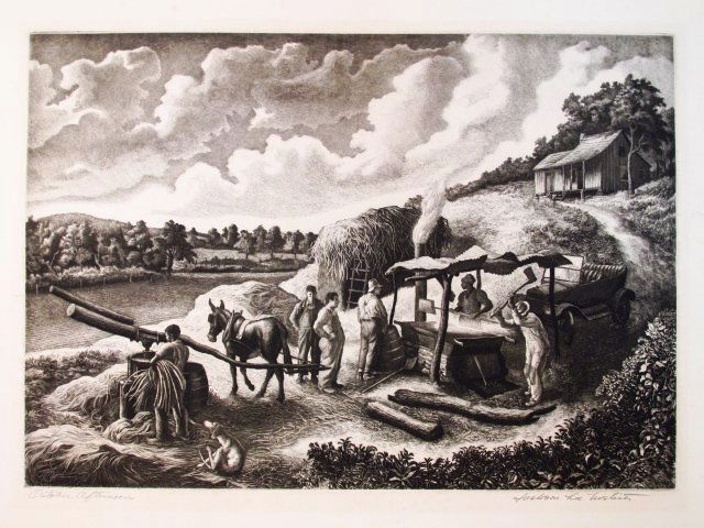 ETCHING: JACKSON LEE NESBIT - OCTOBER AFTERNOON (1 of 8)