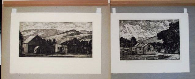 TWO LUIGI LUCIONI ORIGINAL SIGNED ETCHINGS (1 of 9)