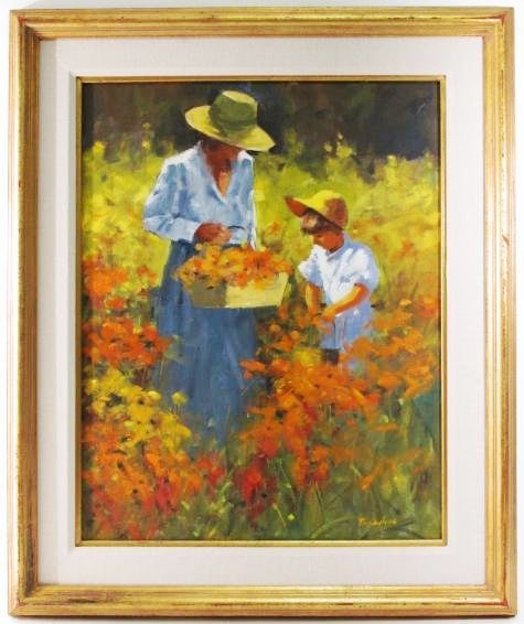 IMPRESSIONIST OIL ON CANVAS PAINTING SIGNED "THRASHER" (1 of 7)