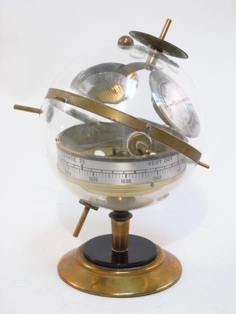 VINTAGE RETRO WEST GERMAN SPUTNIK BAROMETER WEATHER (1 of 9)