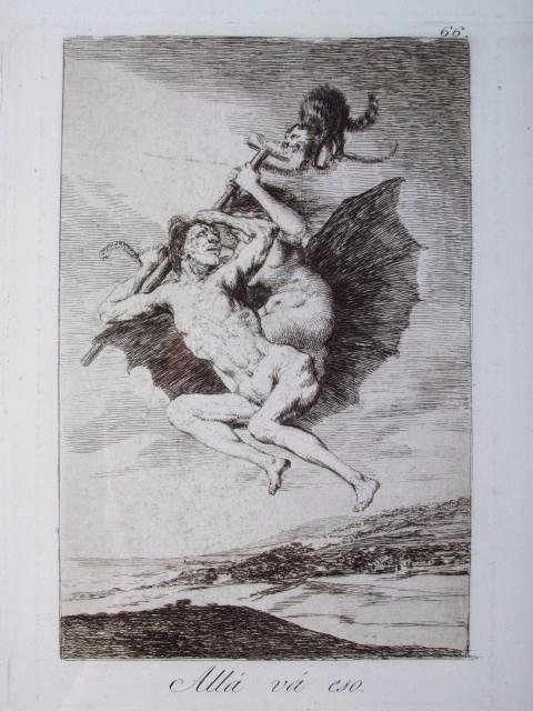 FRANCISCO JOSE DE GOYA ORIGINAL ETCHING: ALLA VA ESO (1 of 8)