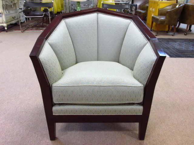 JOHN WIDDICOMB HEXAGONAL FRAME MAHOGANY ARMCHAIR (1 of 5)