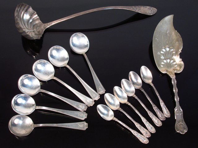 19TH CENTURY STERLING SILVER FLATWARE (1 of 10)