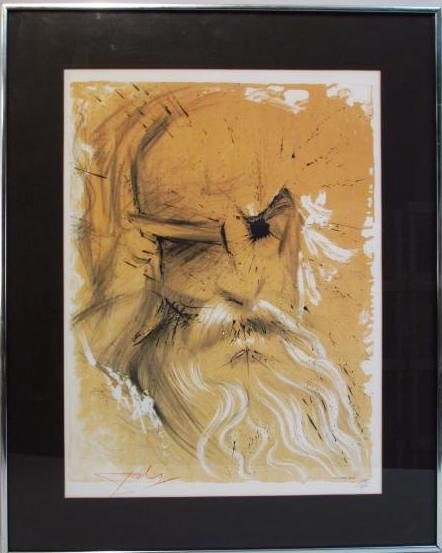 SALVADOR DALI COLOR LITHOGRAPH: GEORGES BERNARD SHAW (1 of 6)