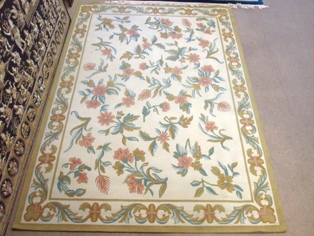 LARGE CUSTOM MADE TUFTED AREA RUG - 8'9" x 11'11" (1 of 5)