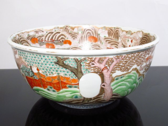 19TH C ASIAN HAND PAINTED BOWL (1 of 10)