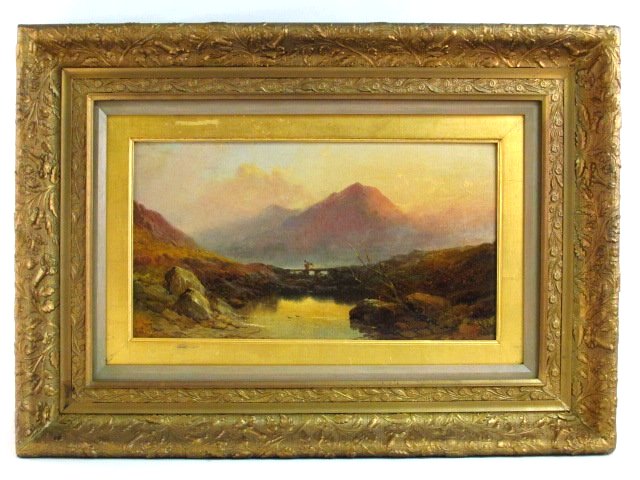 JOSEPH HORLOR EARLY 19TH C OIL ON CANVAS PAINTING (1 of 8)