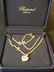 9: CHOPARD SWISS 18 KT GOLD DIAMOND HEART NECKLACE - 4