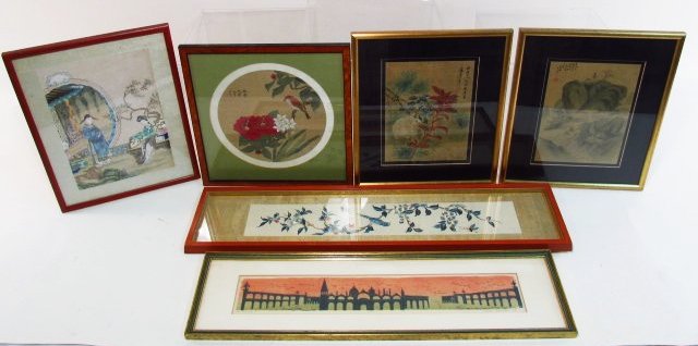 CHINESE, JAPANESE & OTHER PAINTINGS/PRINTS 6 PCS (1 of 10)