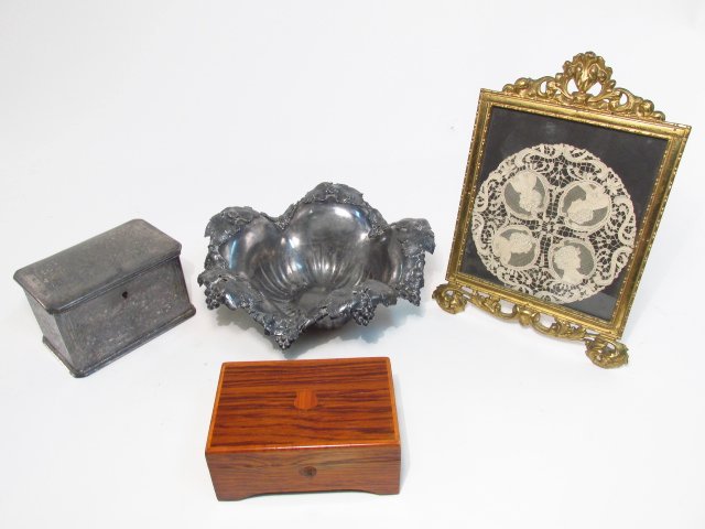 SWISS THORENS MUSIC BOX, GILDED FRAME, ART NOUVEAU (1 of 10)