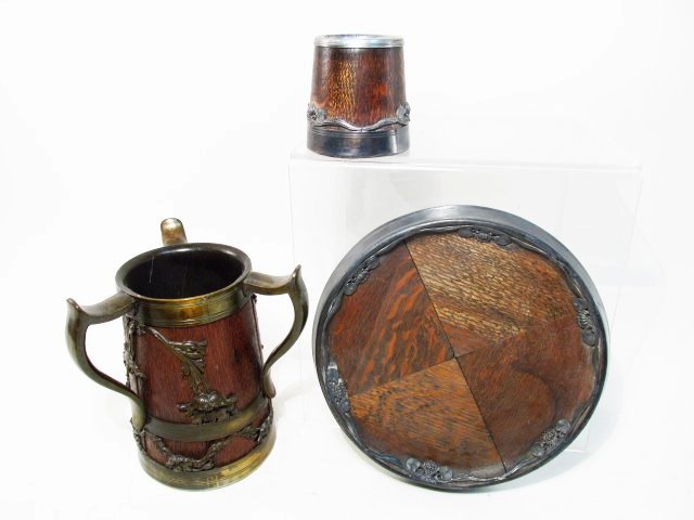 ST. LOUIS SILVER CO. SILVER PLATED & CARVED WOOD ITEMS (1 of 10)