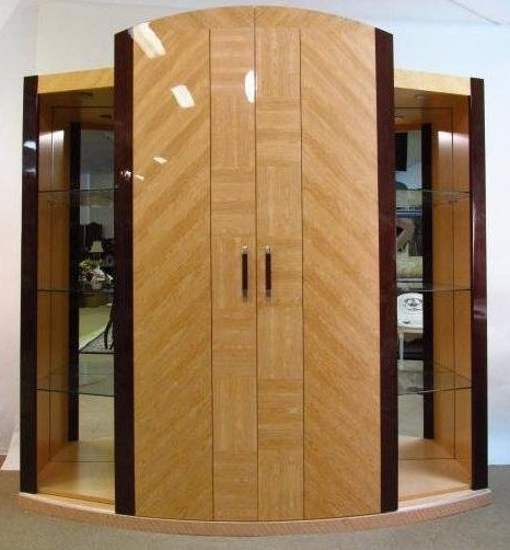 ROSSETTO ARMOBIL ITALIAN ART DECO STYLE BURLED WOOD (1 of 7)