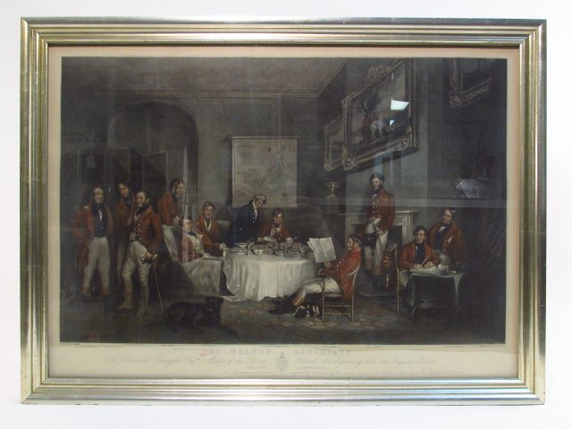 "THE MELTON BREAKFAST" ENGRAVING AFTER FRANCIS GRANT (1 of 9)